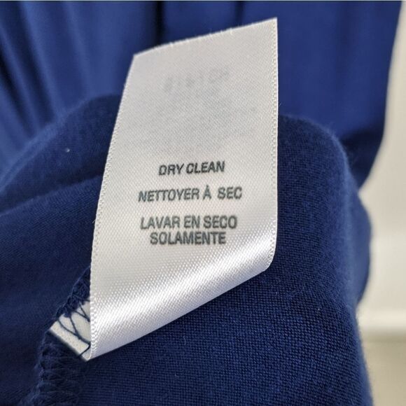 Ella Moss Halter Neck Midi Dress Navy Blue Women's Small - Picture 9 of 11